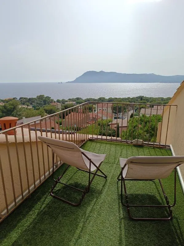 Les 2 Freres - Vue Mer Panoramique Solarium - Les Sablettes Saint-Mandrier-sur-Mer Apartment